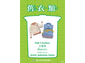 資源回收分類翻譯-舊衣類