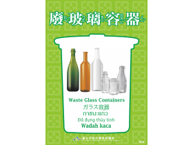資源回收分類翻譯-廢玻璃容器
